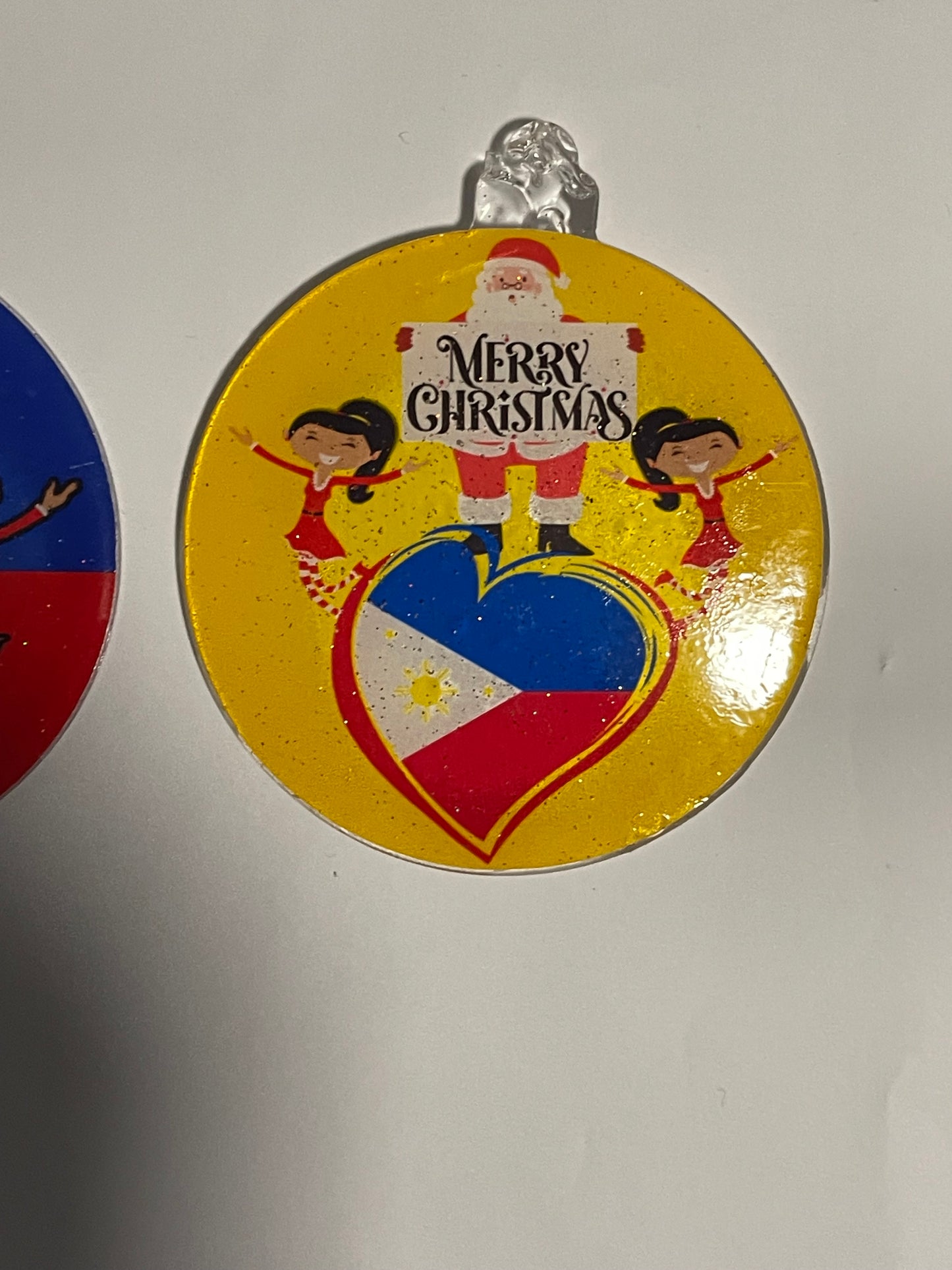 Set of 4 Christmas decorations baubles