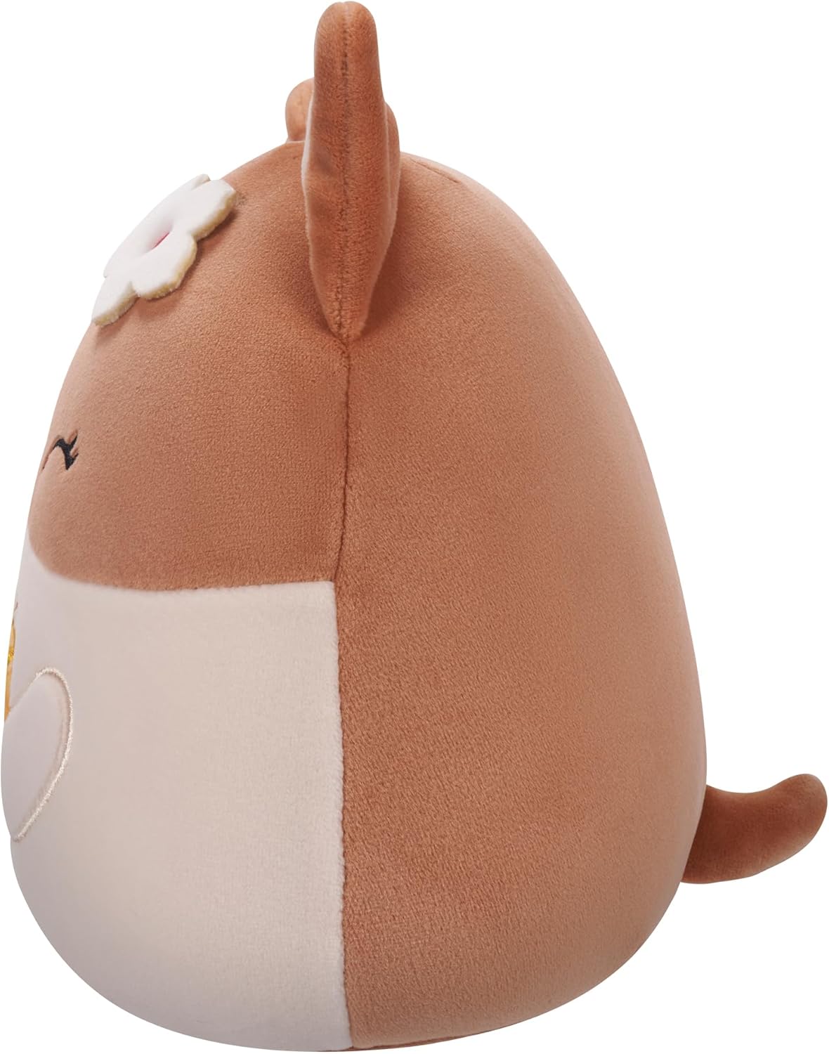 Squishmallows Original 7.5-Inch - Regina the Brown and White Corgi with Pineapple Drink and Flower