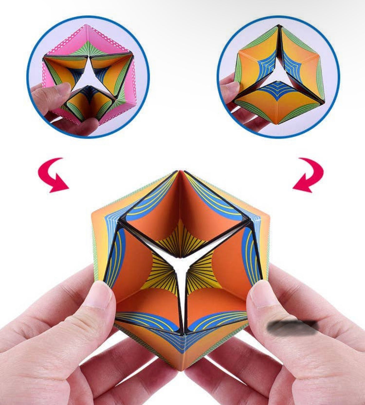 Happy Kaleidocycle Fidget toy