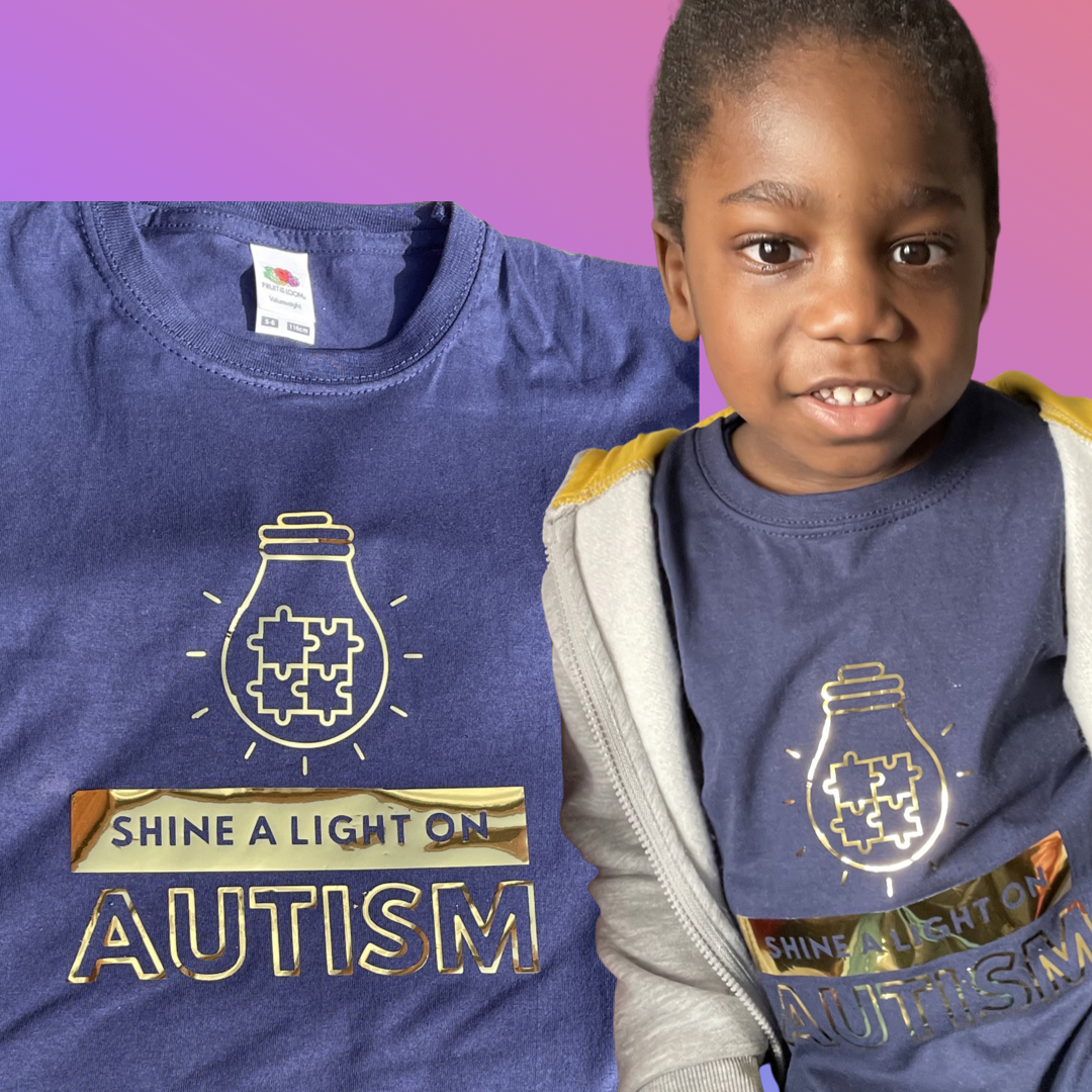 Shine a Light on Autism kids t-shirt