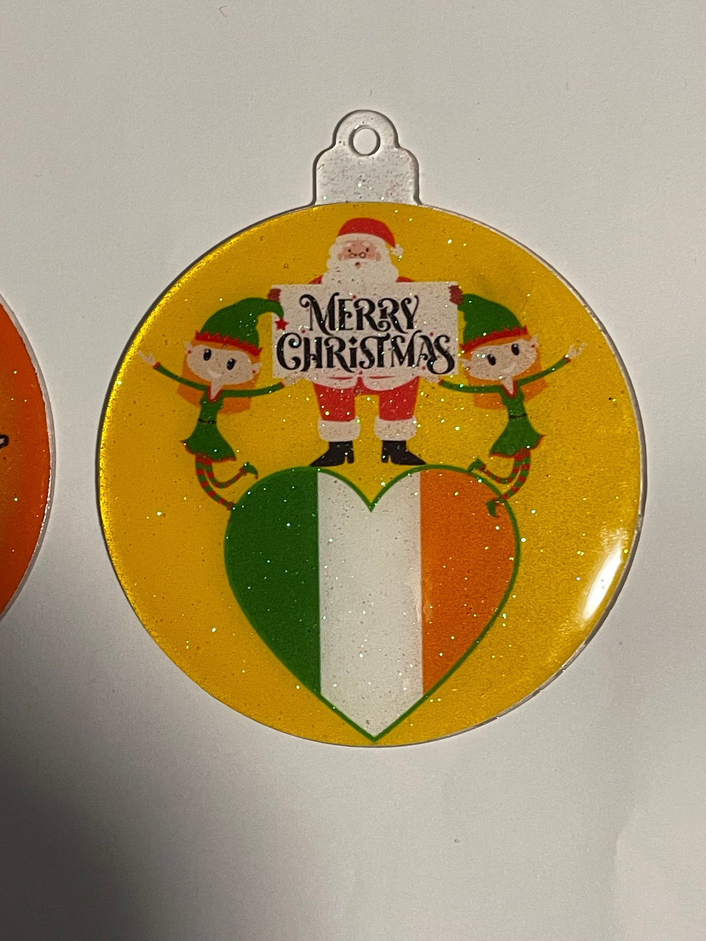Set of 4 Christmas decorations baubles