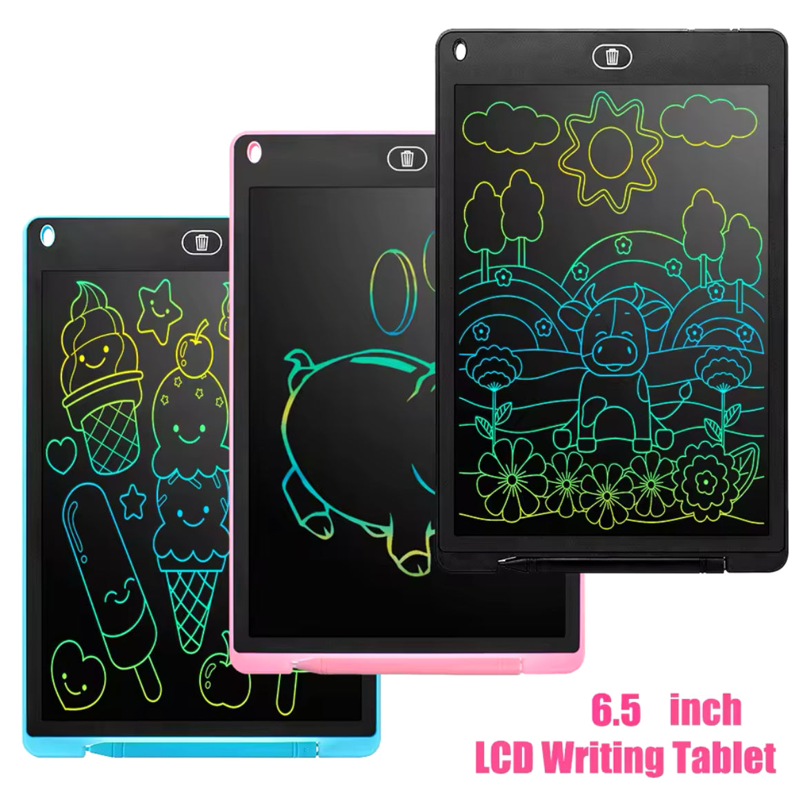 6.5 inch LCD Writing Tablet Drawing Board Montessori Educational Drawing Toys For Kids Students Magic Blackboard Toy Gift