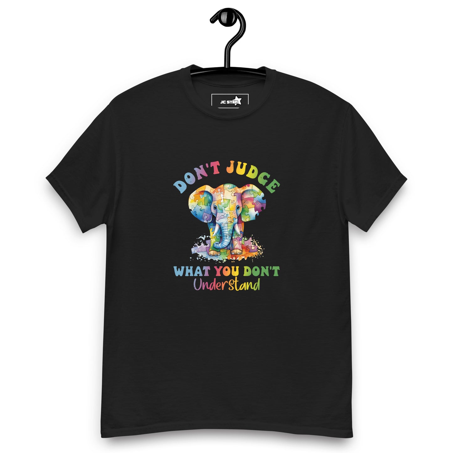 Unisex classic tee Don't Judge what you don't understand elephant
