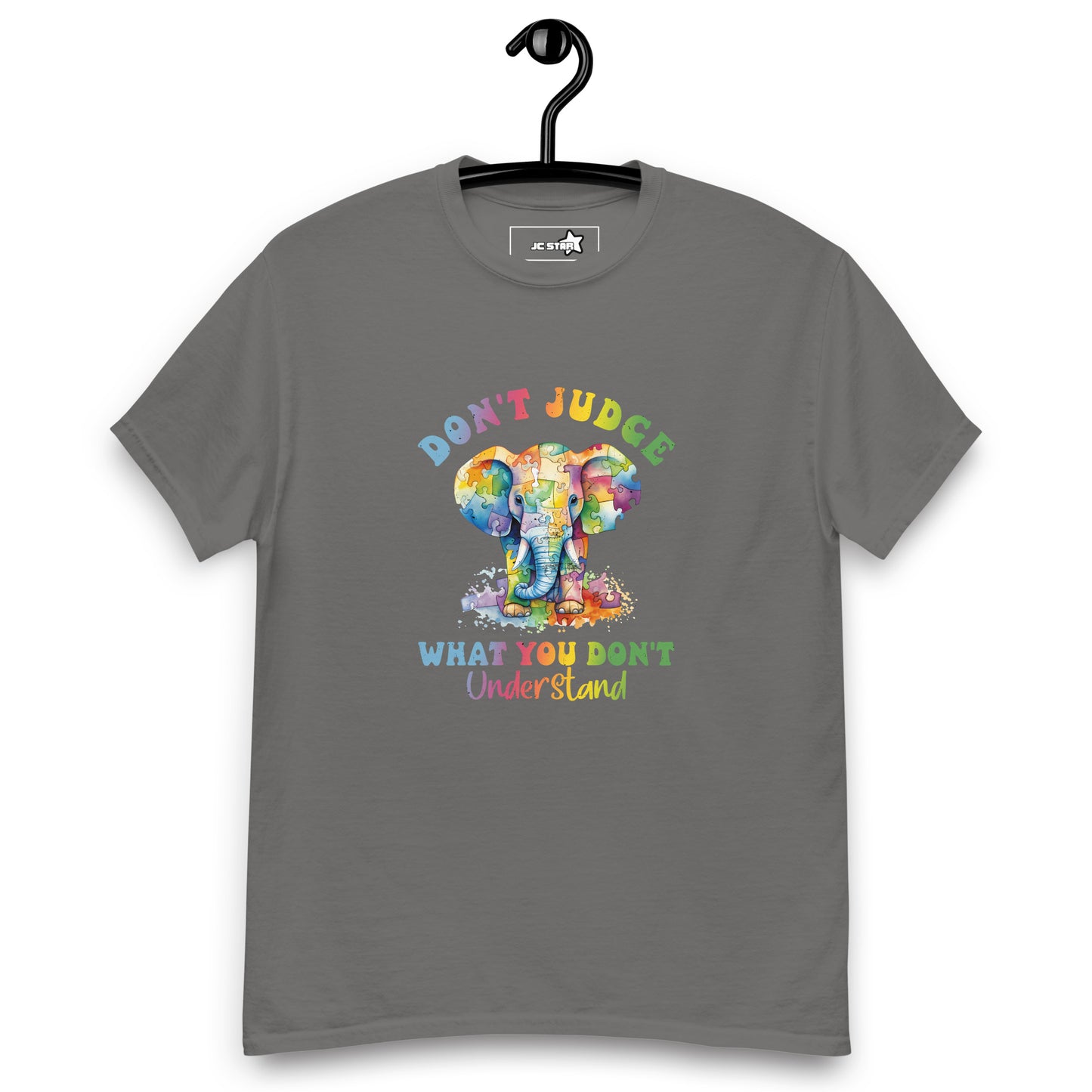 Unisex classic tee Don't Judge what you don't understand elephant