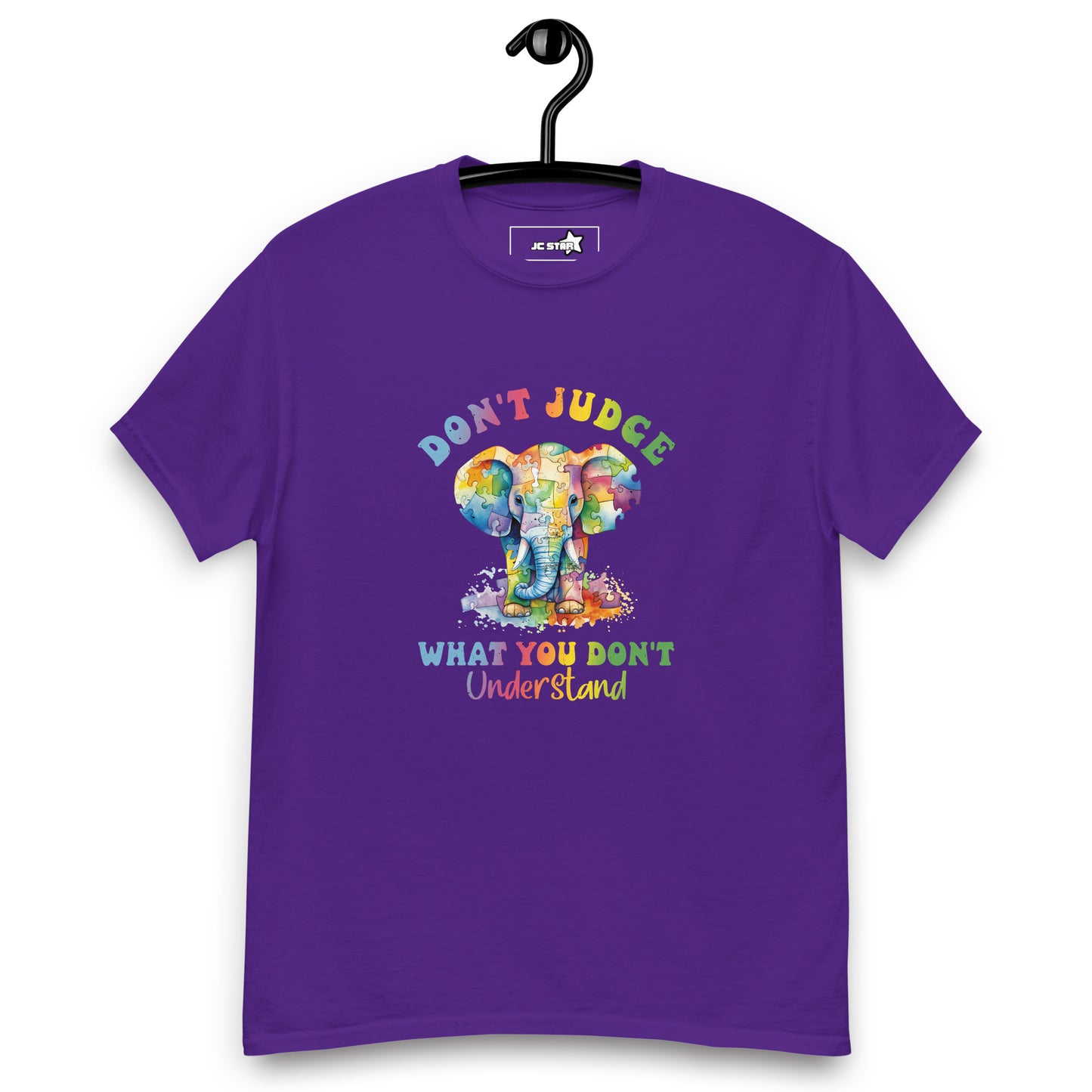 Unisex classic tee Don't Judge what you don't understand elephant