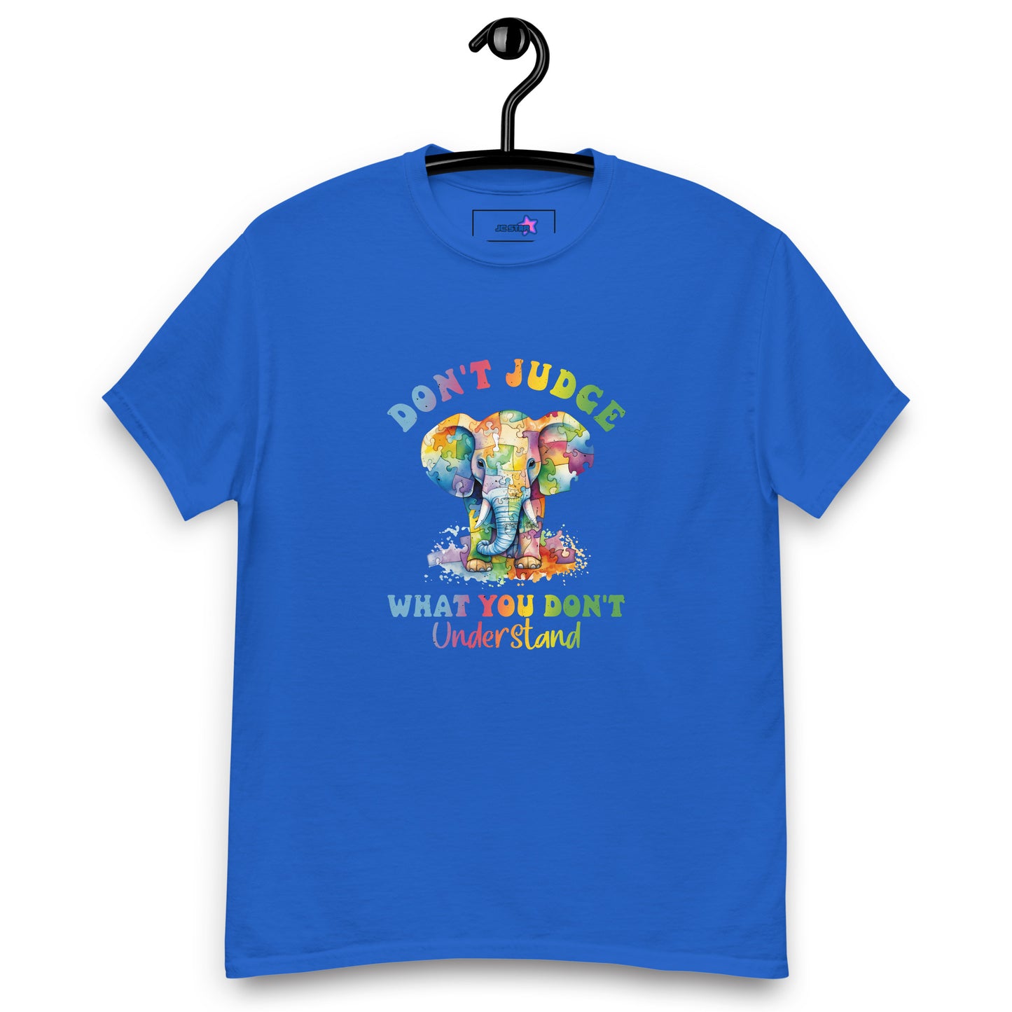 Unisex classic tee Don't Judge what you don't understand elephant