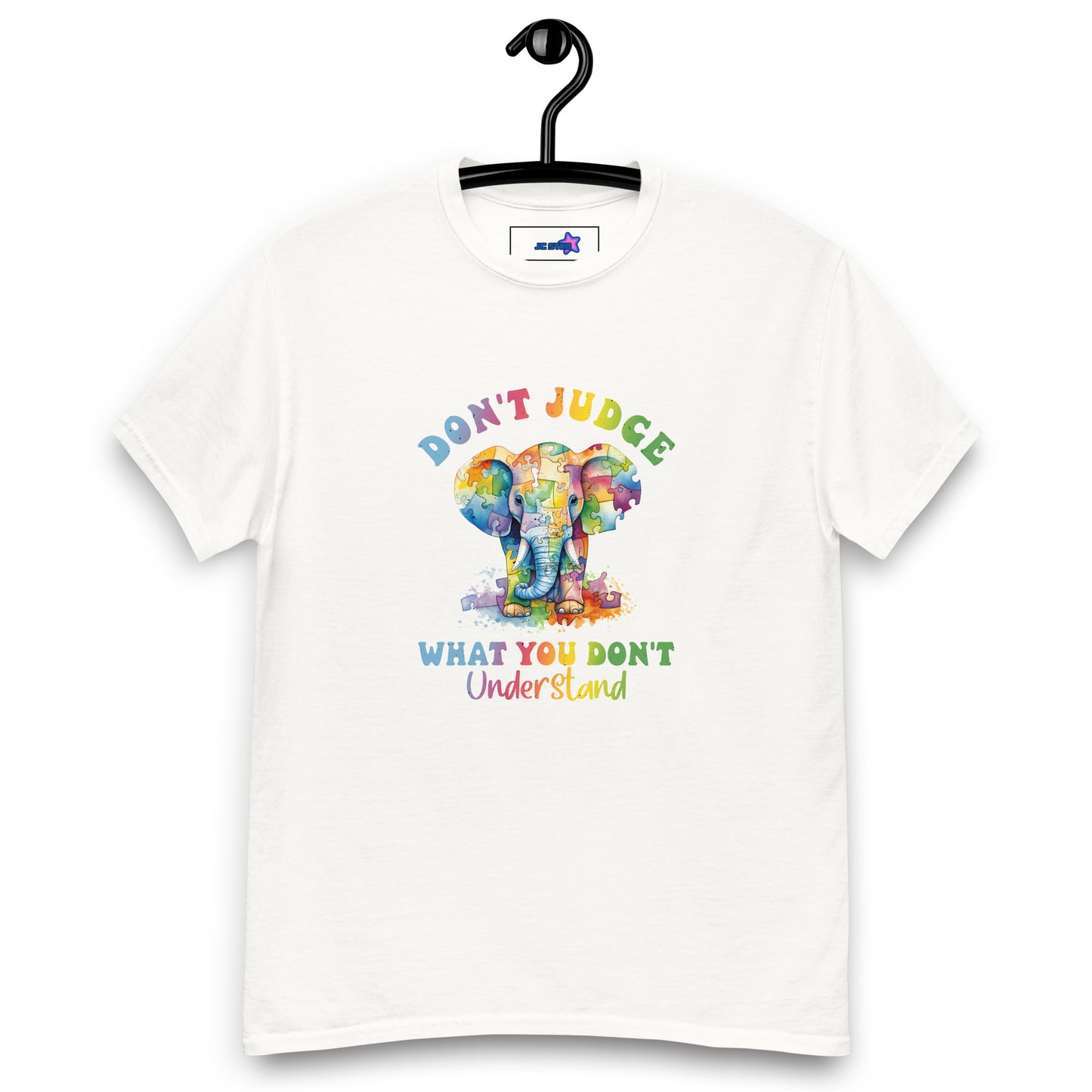 Unisex classic tee Don't Judge what you don't understand elephant