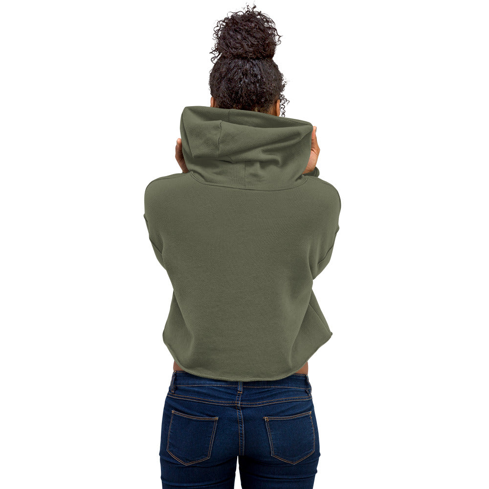 Crop Hoodie Autism Awareness Leopard print heart