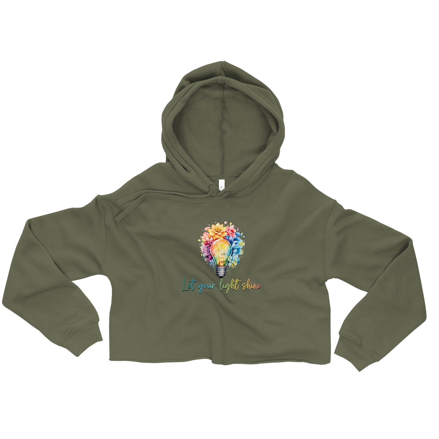 Crop Hoodie Let your Light Shine