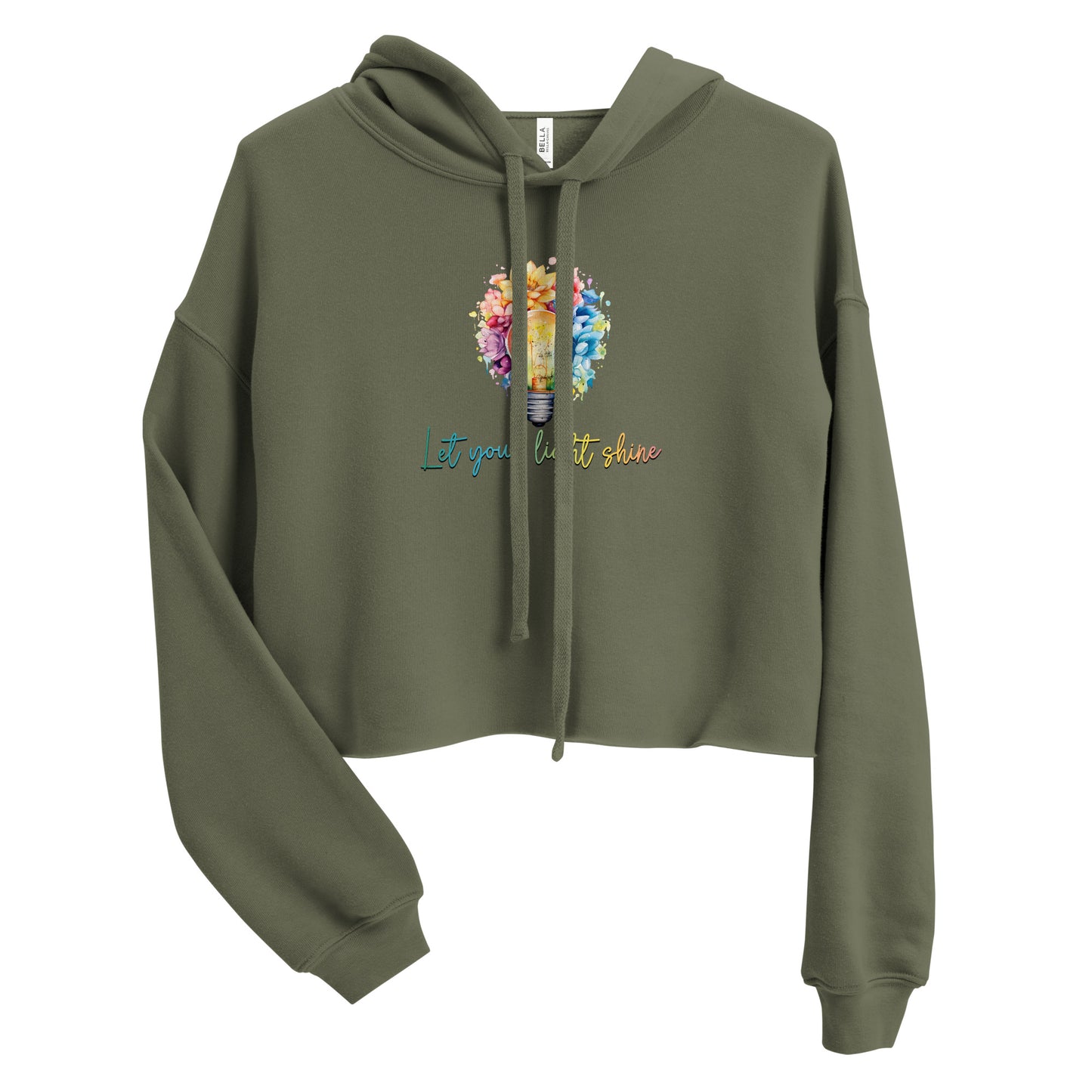 Crop Hoodie Let your Light Shine