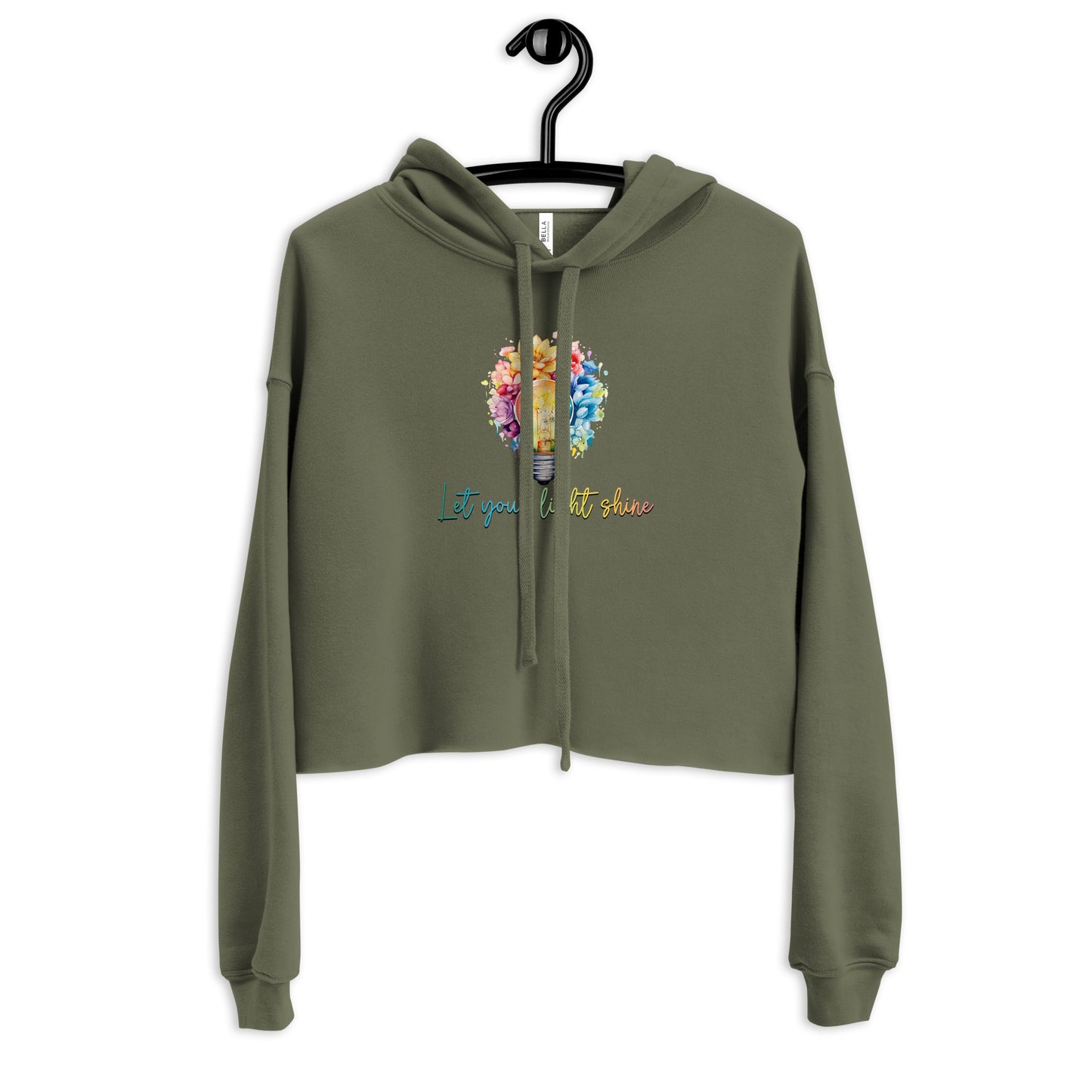 Crop Hoodie Let your Light Shine