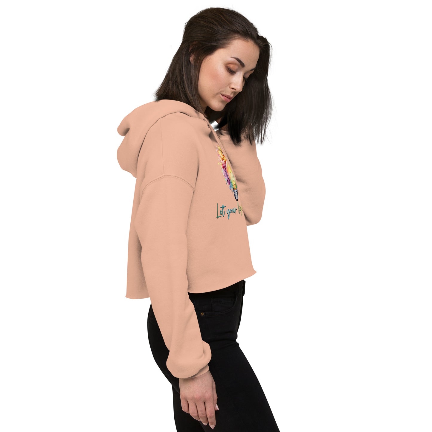 Crop Hoodie Let your Light Shine