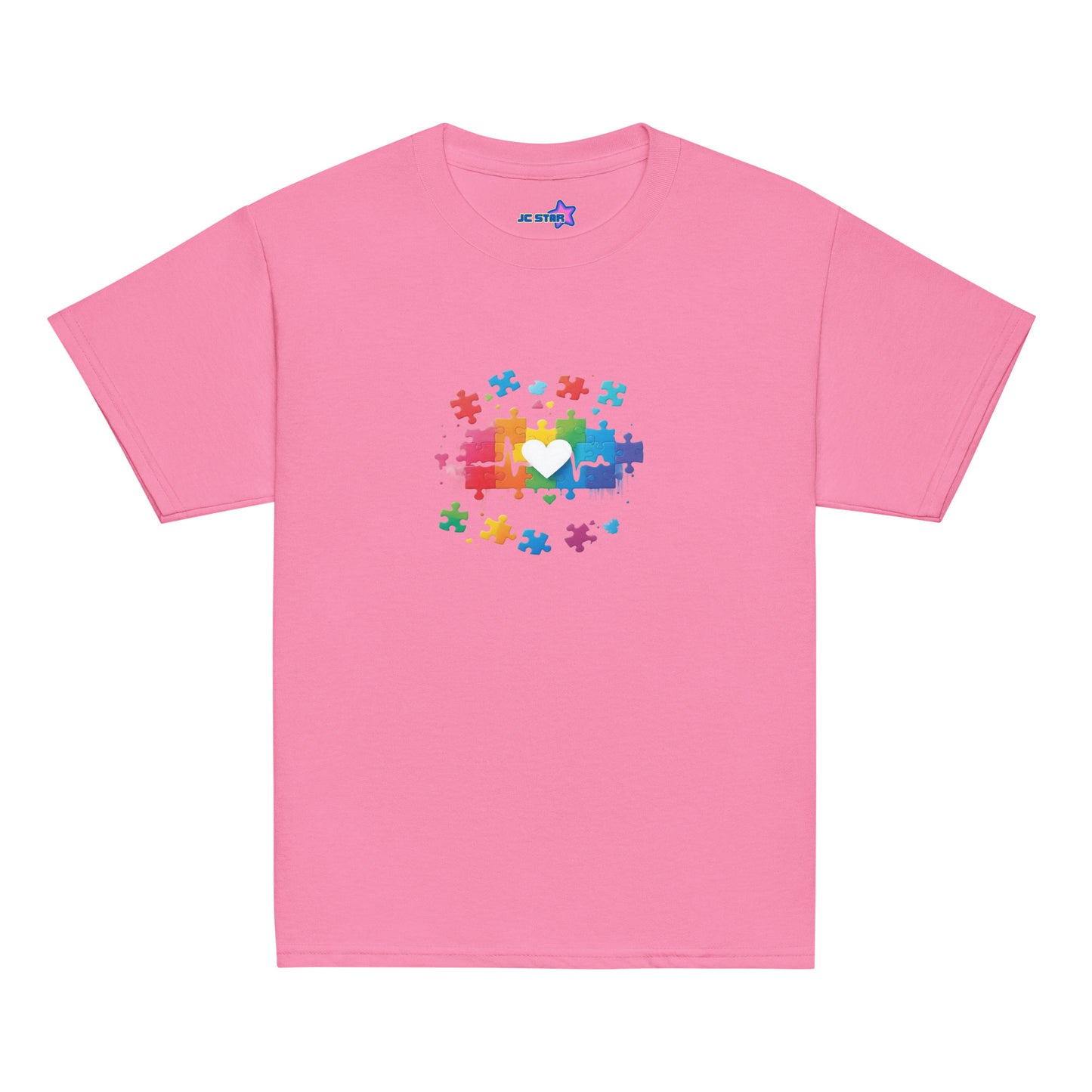 Youth classic tee Autism Awareness Heart Puzzle