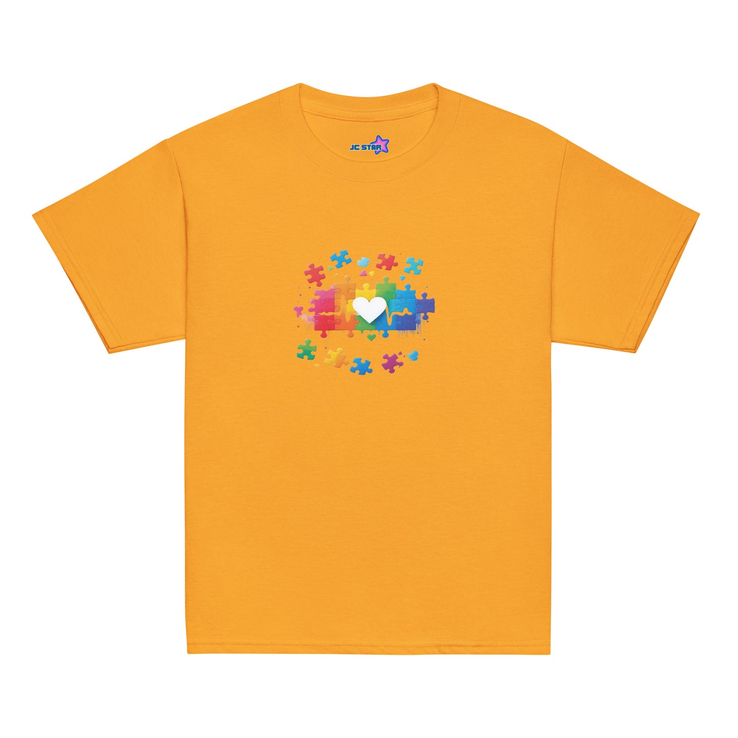 Youth classic tee Autism Awareness Heart Puzzle