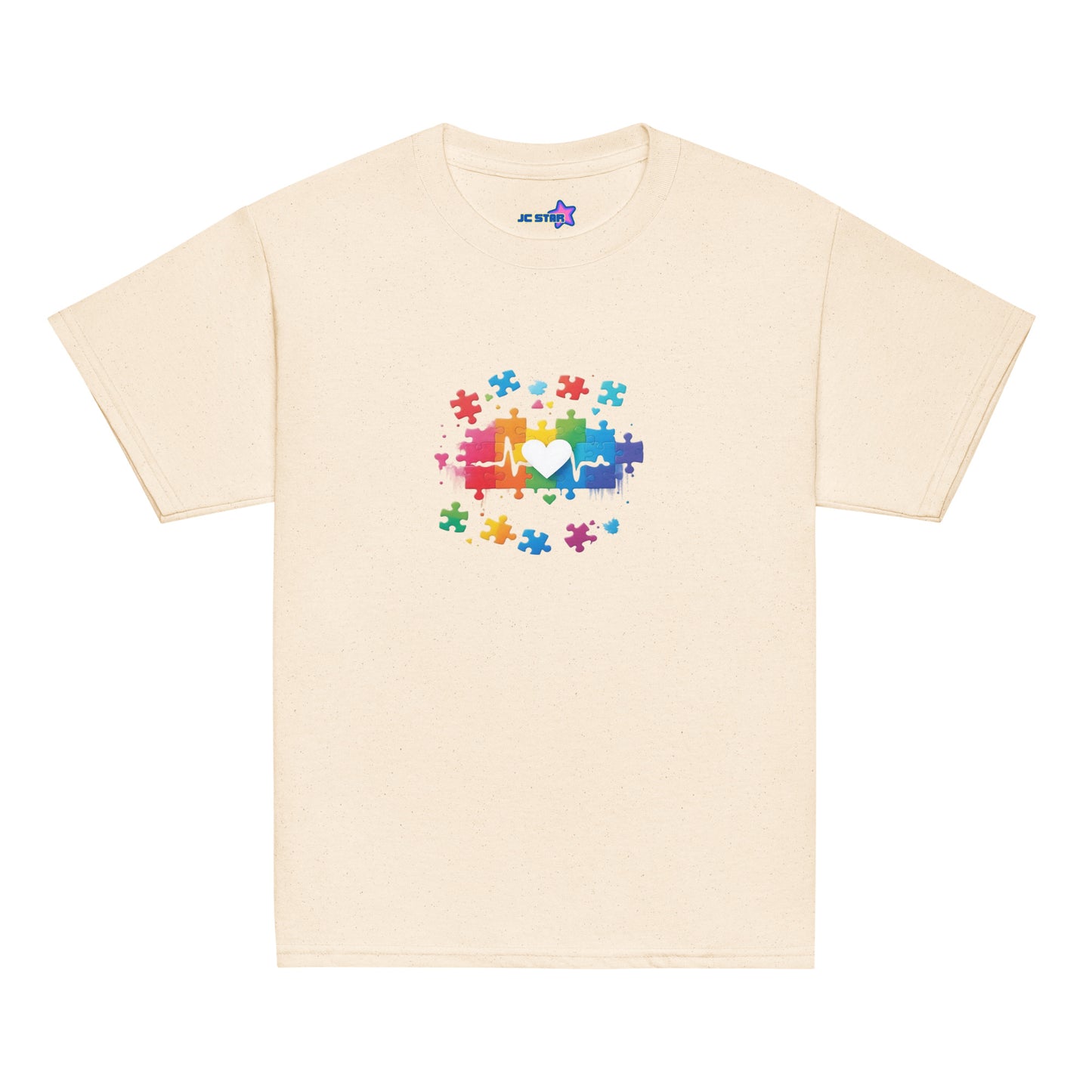Youth classic tee Autism Awareness Heart Puzzle