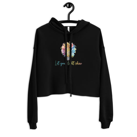 Crop Hoodie Let your Light Shine